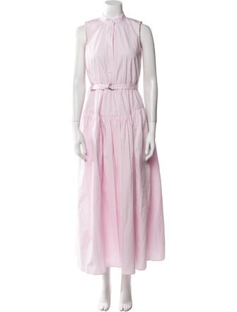 Adam Lippes Mock Neck Long Dress