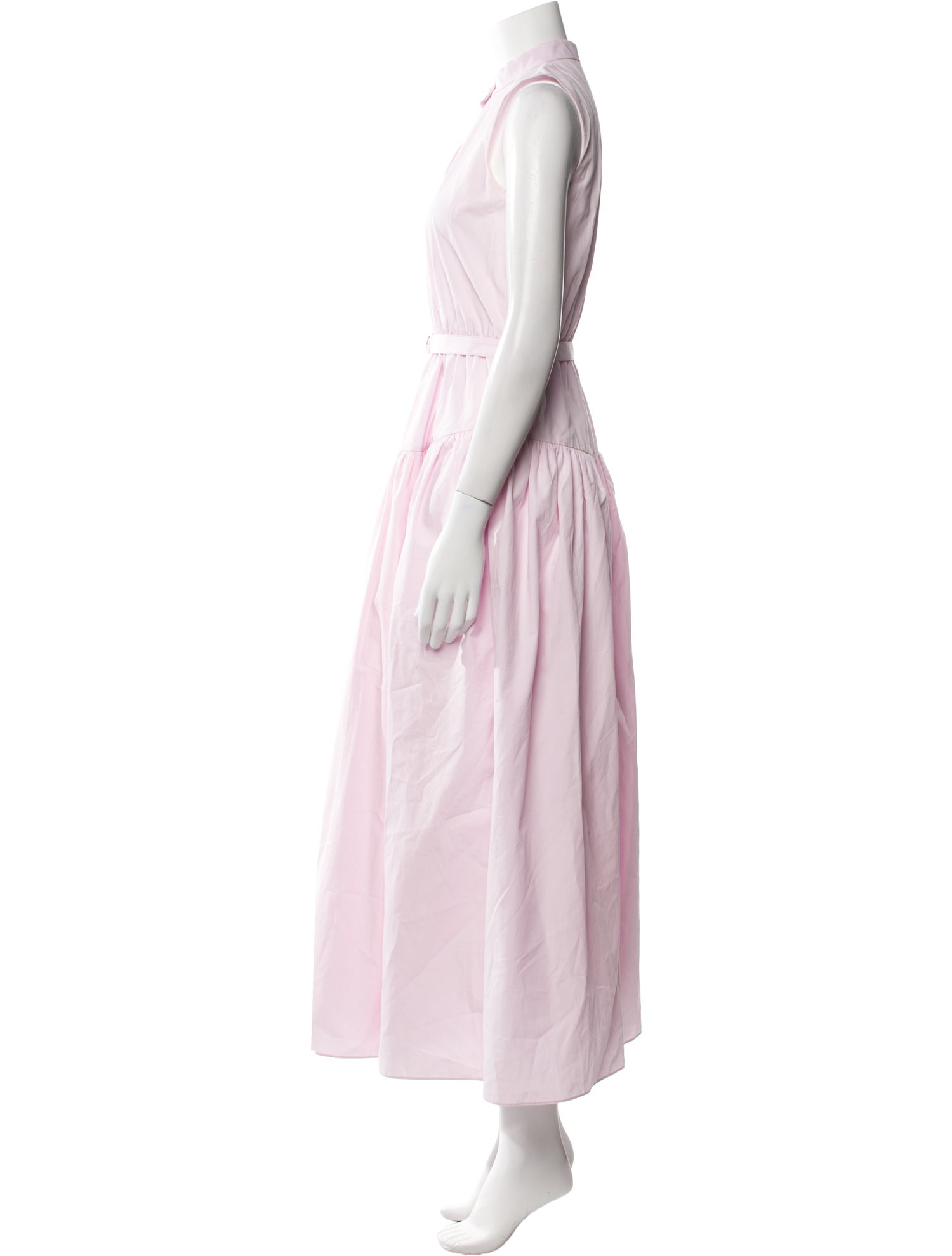 Adam Lippes Mock Neck Long Dress