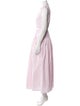 Adam Lippes Mock Neck Long Dress