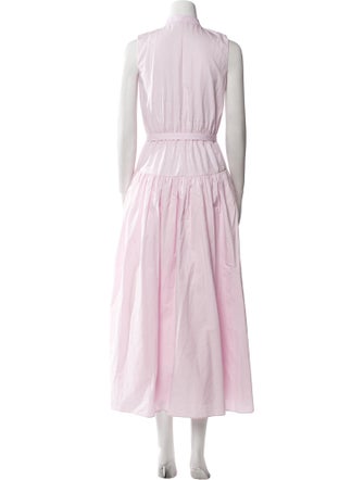 Adam Lippes Mock Neck Long Dress