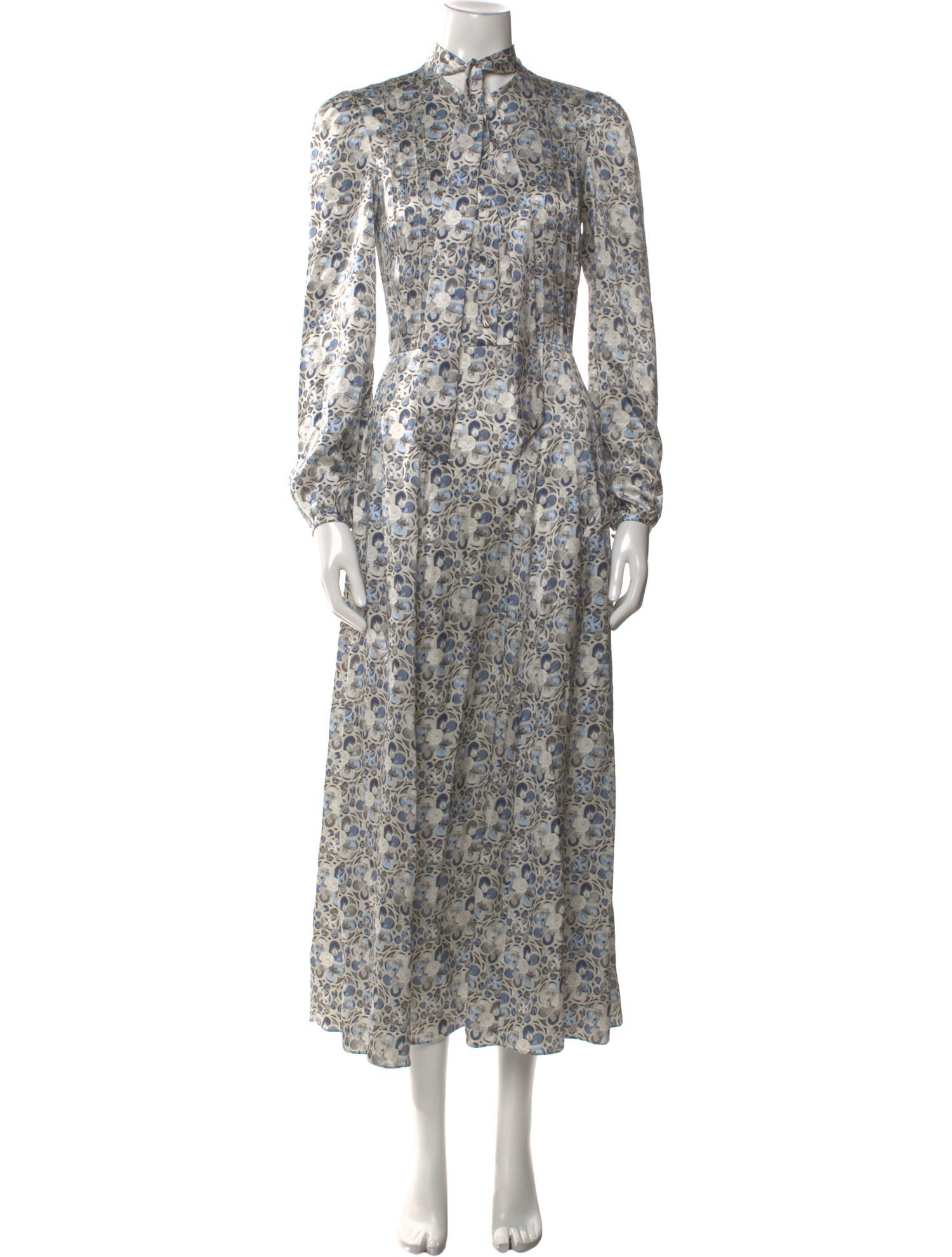Adam Lippes Floral Print Long Dress