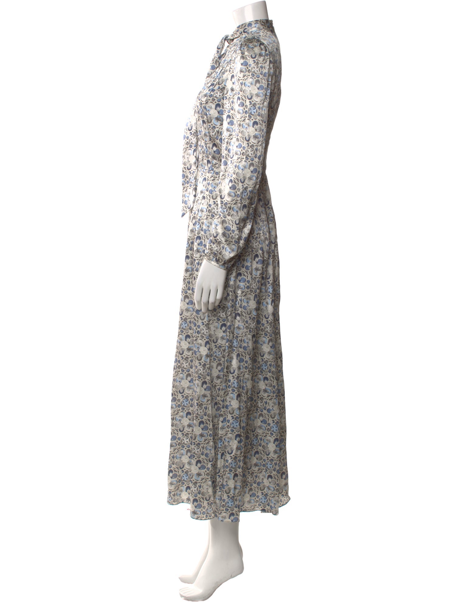 Adam Lippes Floral Print Long Dress