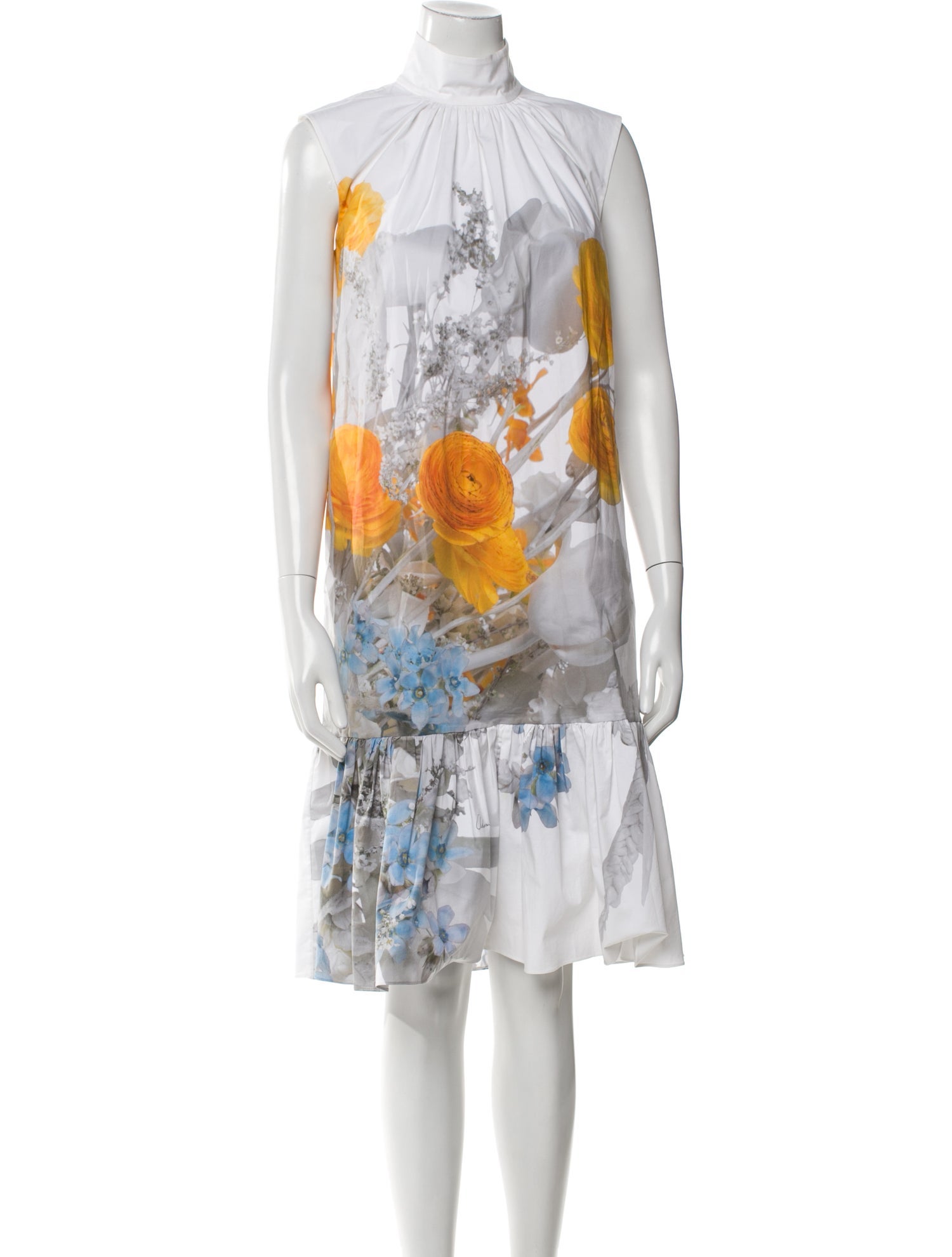 Adam Lippes Printed Knee-Length Dress