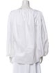 Adam Lippes Bateau Neckline Long Sleeve Blouse