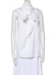 Adam Lippes Tie Neck Sleeveless Blouse
