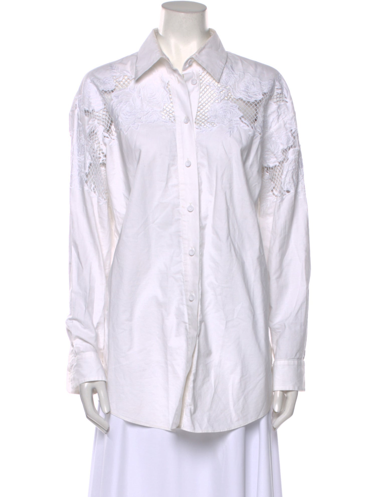 Adam Lippes Long Sleeve Button-Up Top