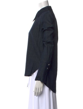 Adam Lippes Long Sleeve Button-Up Top
