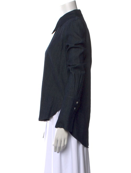 Adam Lippes Long Sleeve Button-Up Top