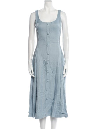 Adam Lippes Scoop Neck Long Dress