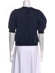 Adam Lippes Crew Neck Short Sleeve Crop Top