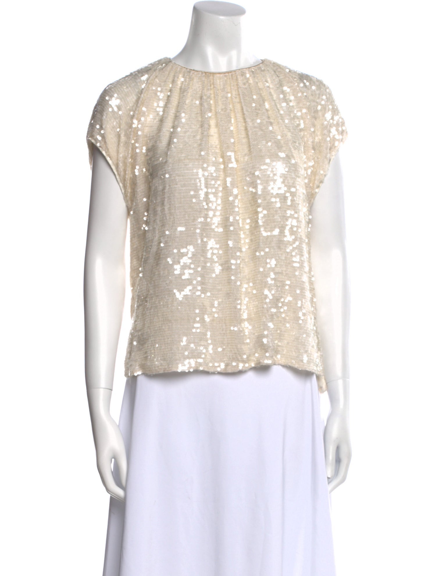 Adam Lippes Crew Neck Short Sleeve Top