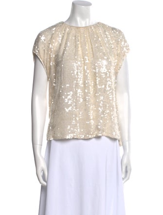 Adam Lippes Crew Neck Short Sleeve Top