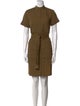 Adam Lippes Mock Neck Knee-Length Dress