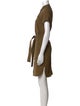 Adam Lippes Mock Neck Knee-Length Dress