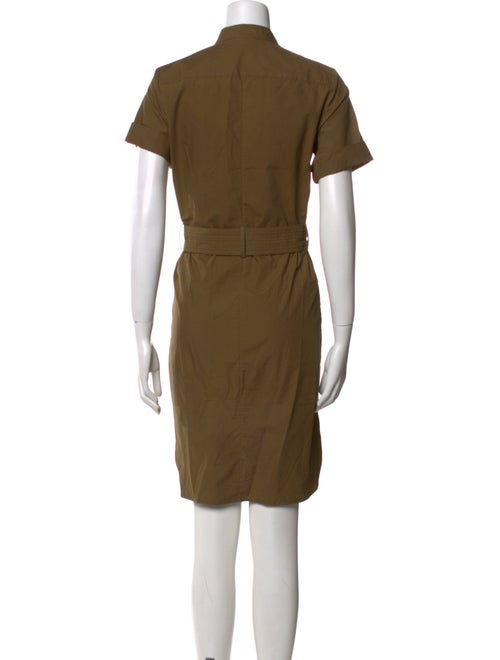 Adam Lippes Mock Neck Knee-Length Dress