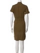 Adam Lippes Mock Neck Knee-Length Dress