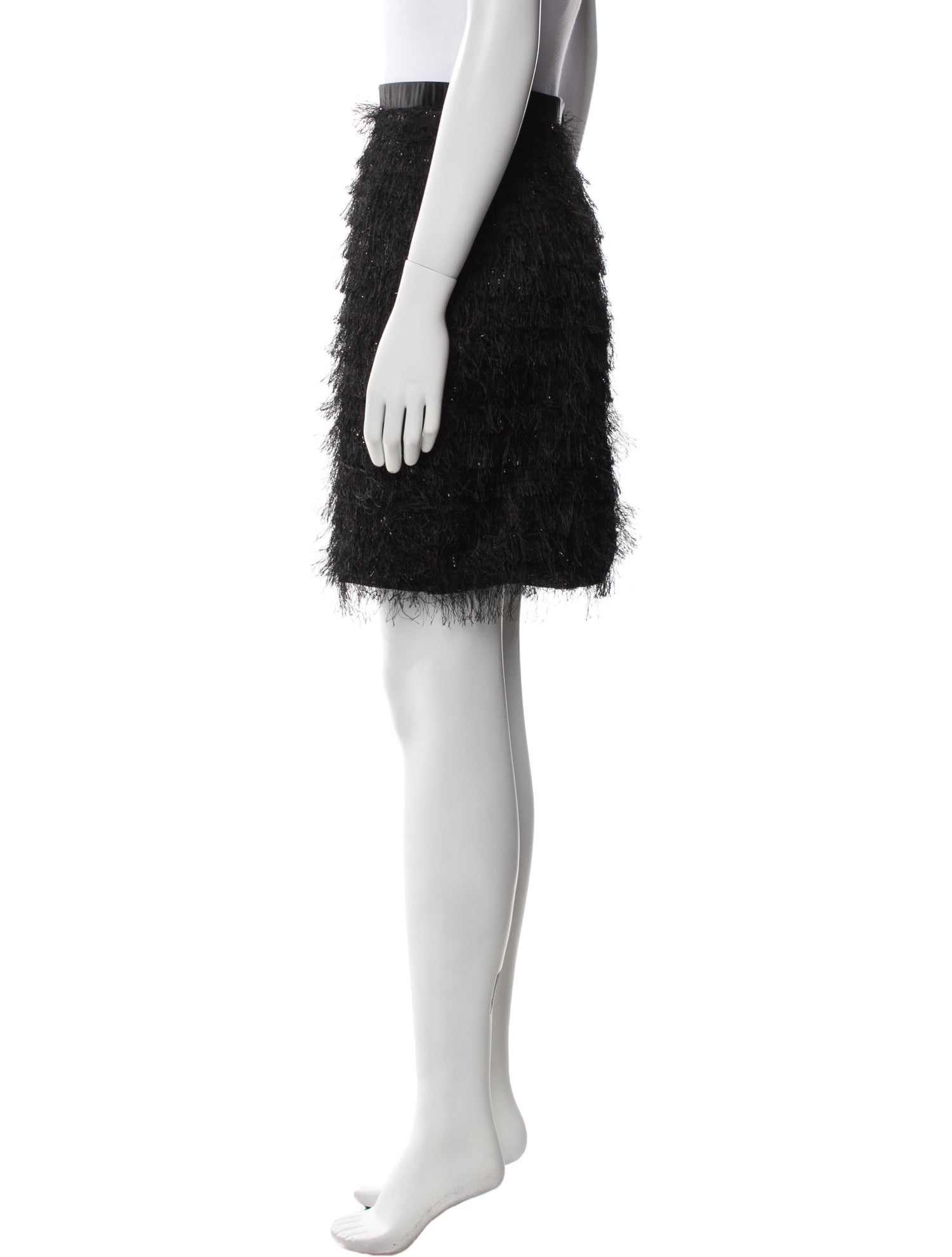 Adam Lippes Fringe Trim Accent Mini Skirt