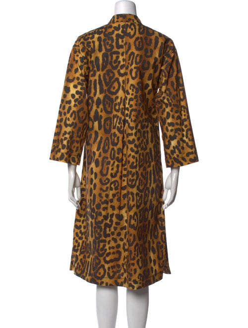 Adam Lippes Animal Print Midi Length Dress