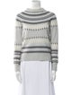 Adam Lippes Printed Turtleneck Sweater