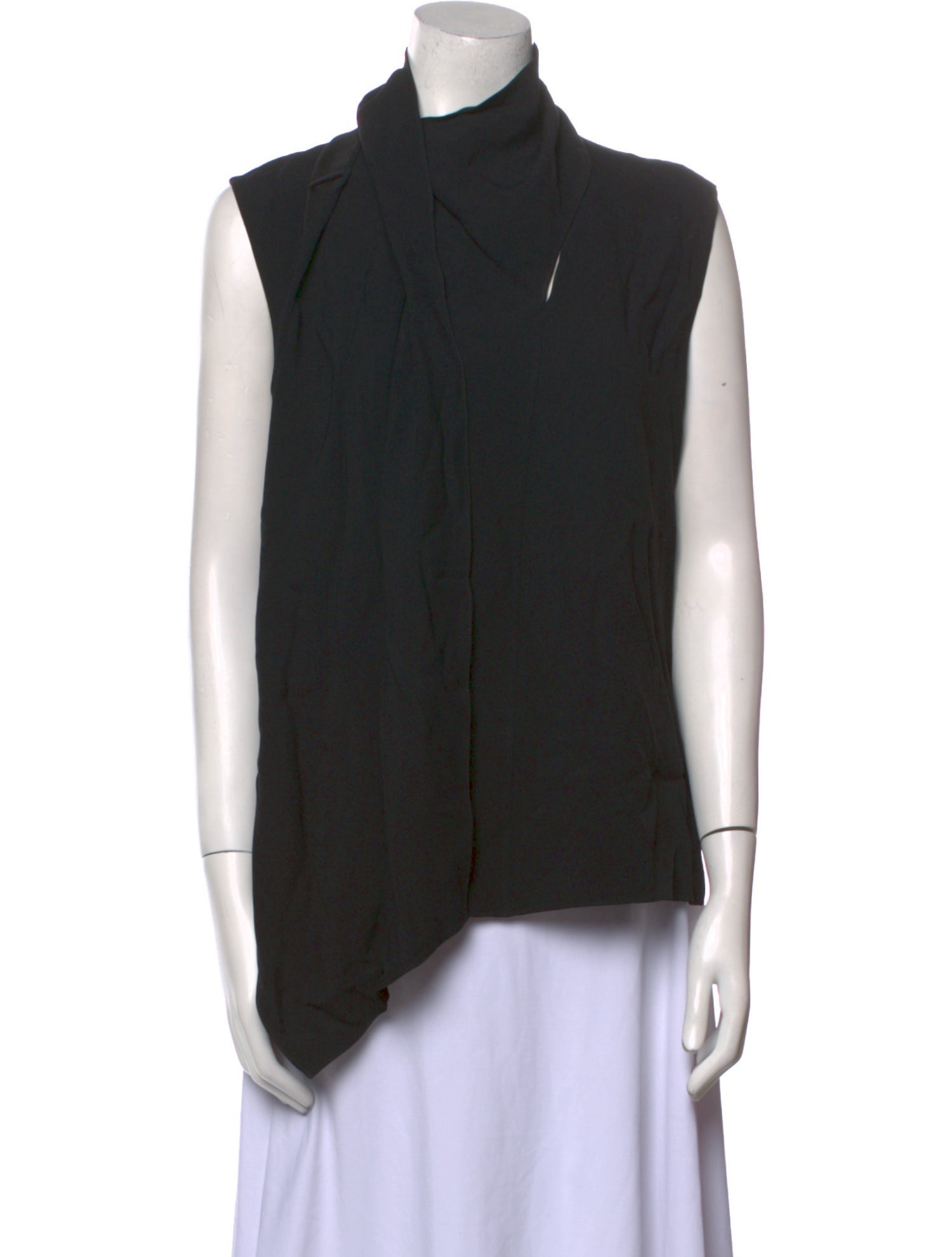Adam Lippes Mock Neck Sleeveless Top