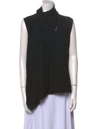 Adam Lippes Mock Neck Sleeveless Top