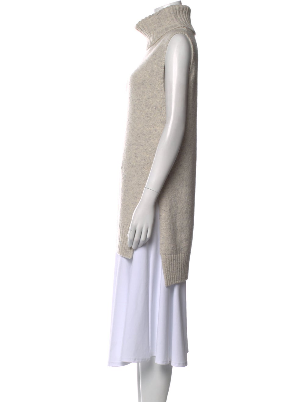 Adam Lippes Merino Wool Turtleneck Neutrals Sleev… - image 2