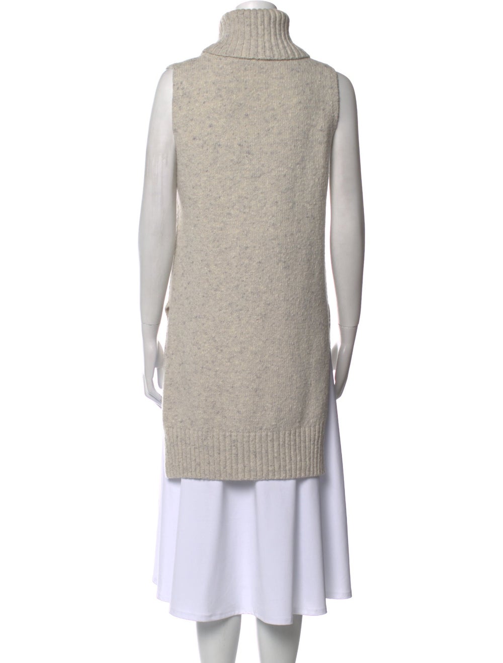 Adam Lippes Merino Wool Turtleneck Neutrals Sleev… - image 3
