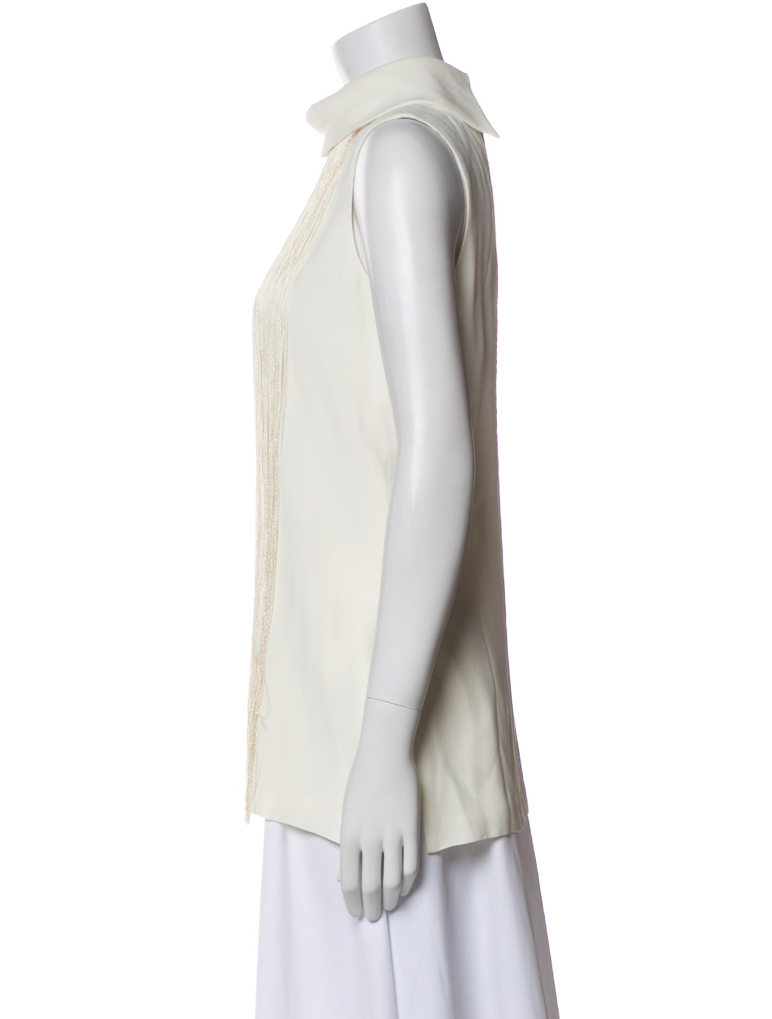 Adam Lippes Mock Neck Sleeveless Top
