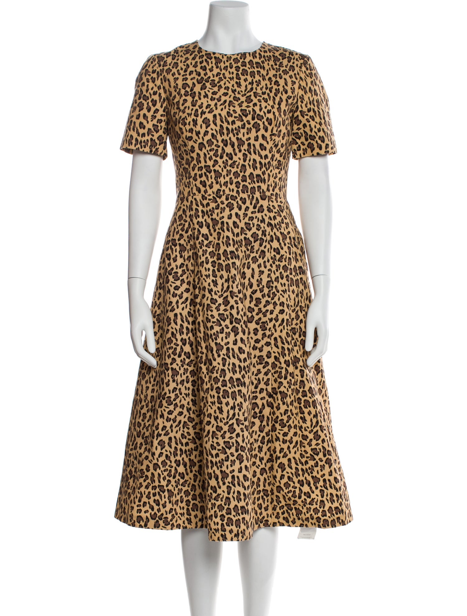 Adam Lippes Animal Print Midi Length Dress w/ Tags