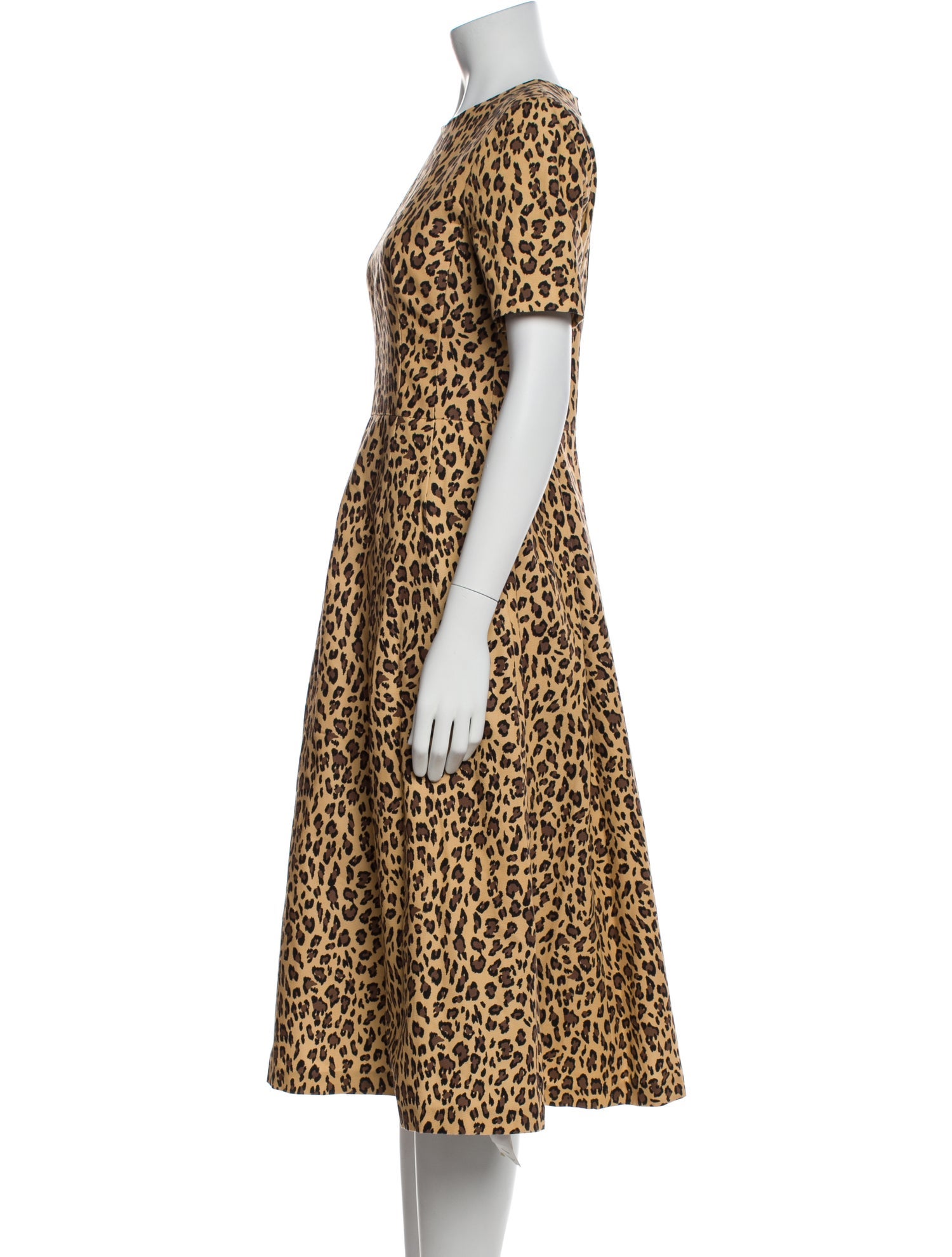 Adam Lippes Animal Print Midi Length Dress w/ Tags
