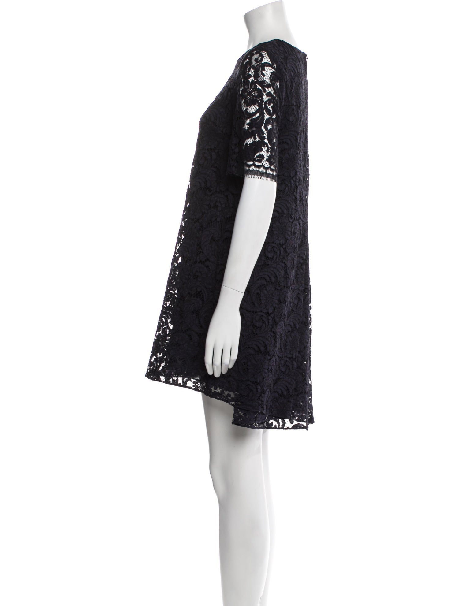 Adam Lippes Lace Pattern Mini Dress