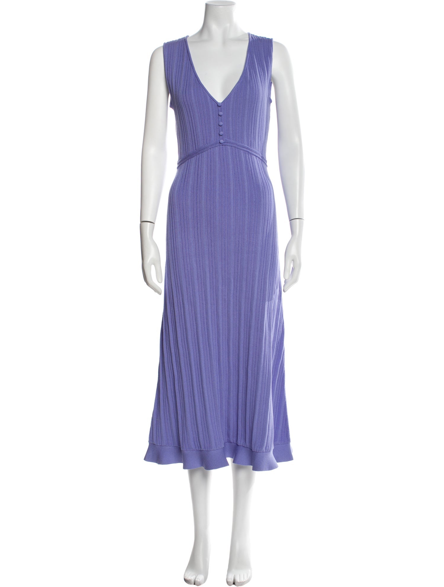 Adam Lippes V-Neck Long Dress