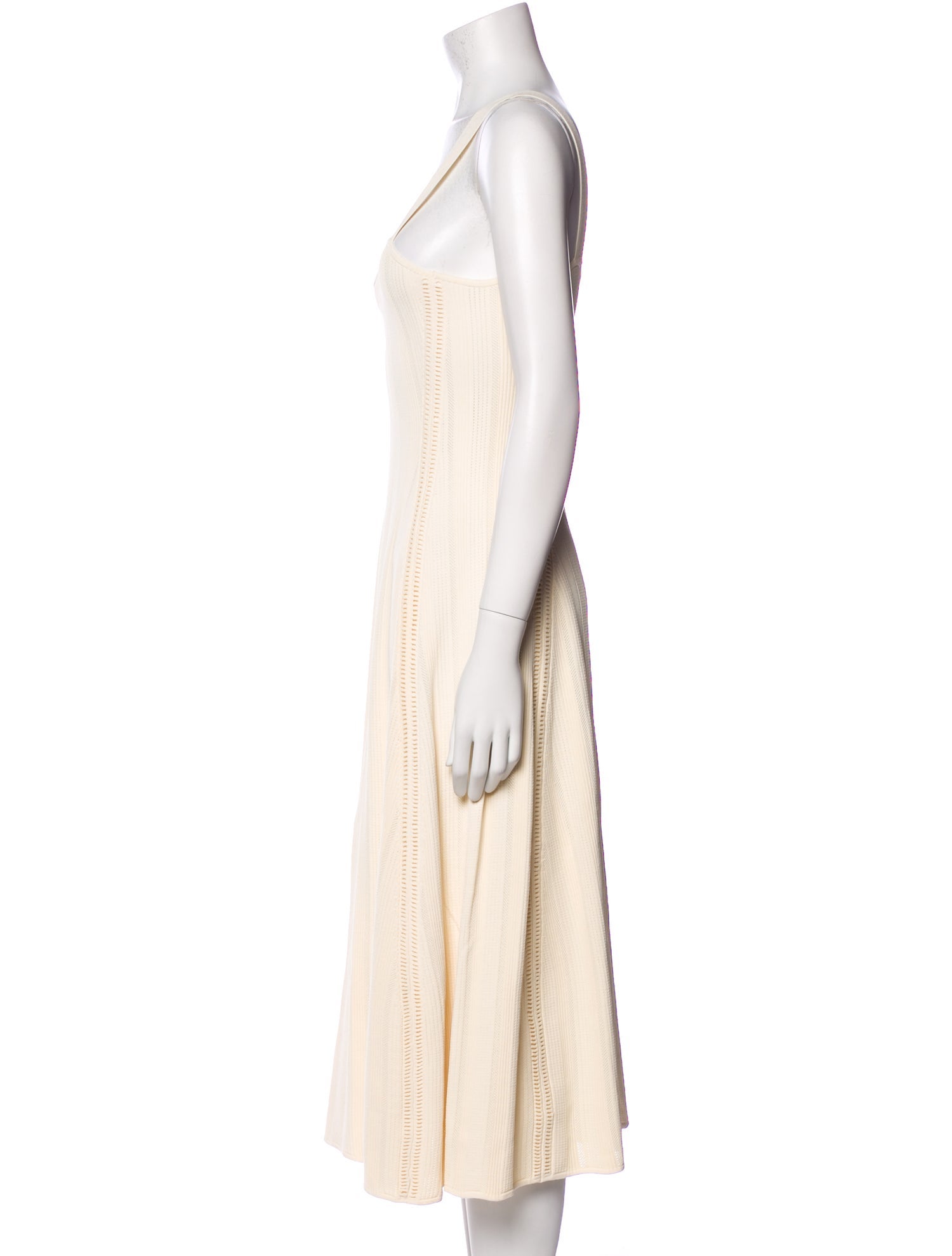 Adam Lippes Square Neckline Midi Length Dress w/ Tags