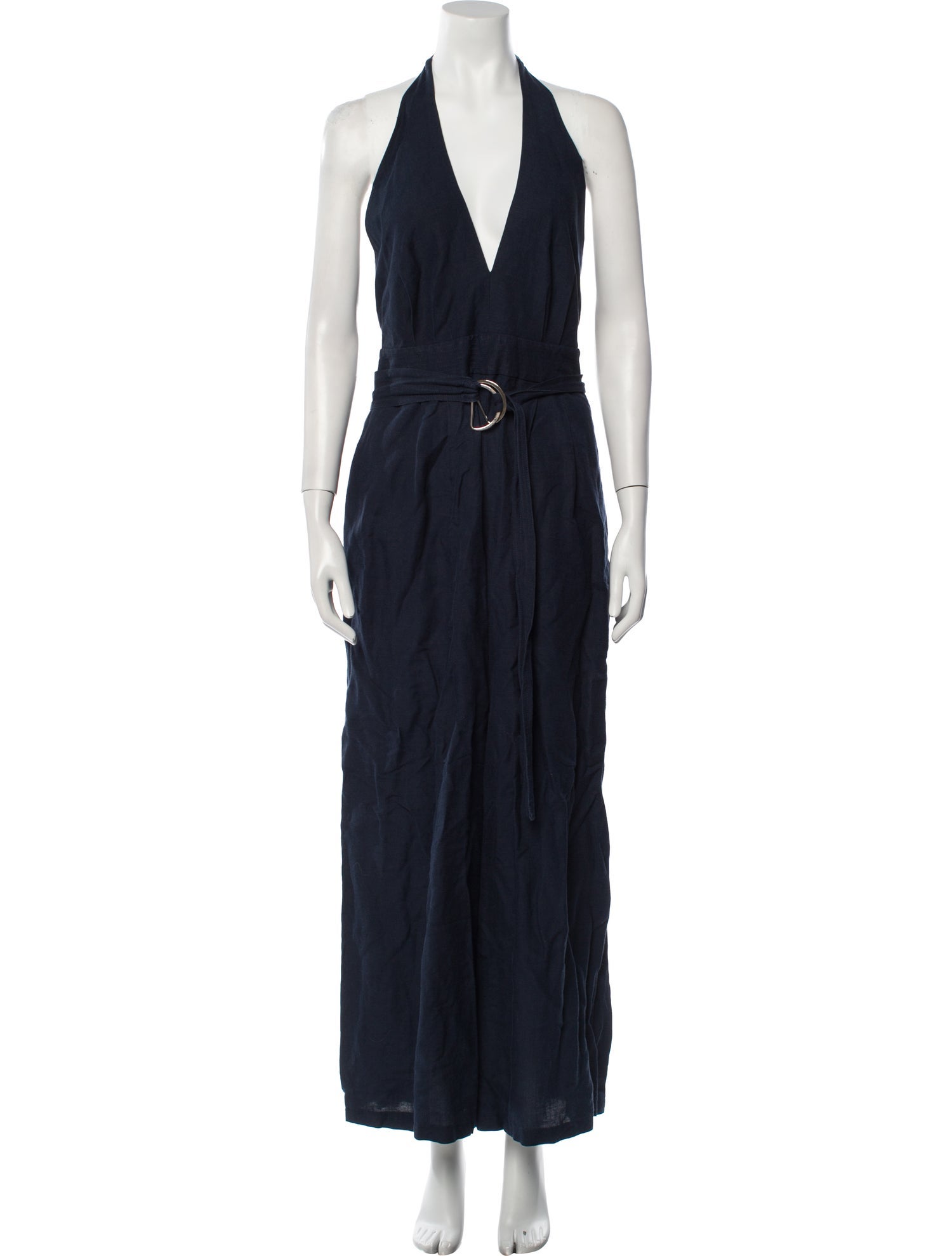 Adam Lippes Linen Halterneck Jumpsuit