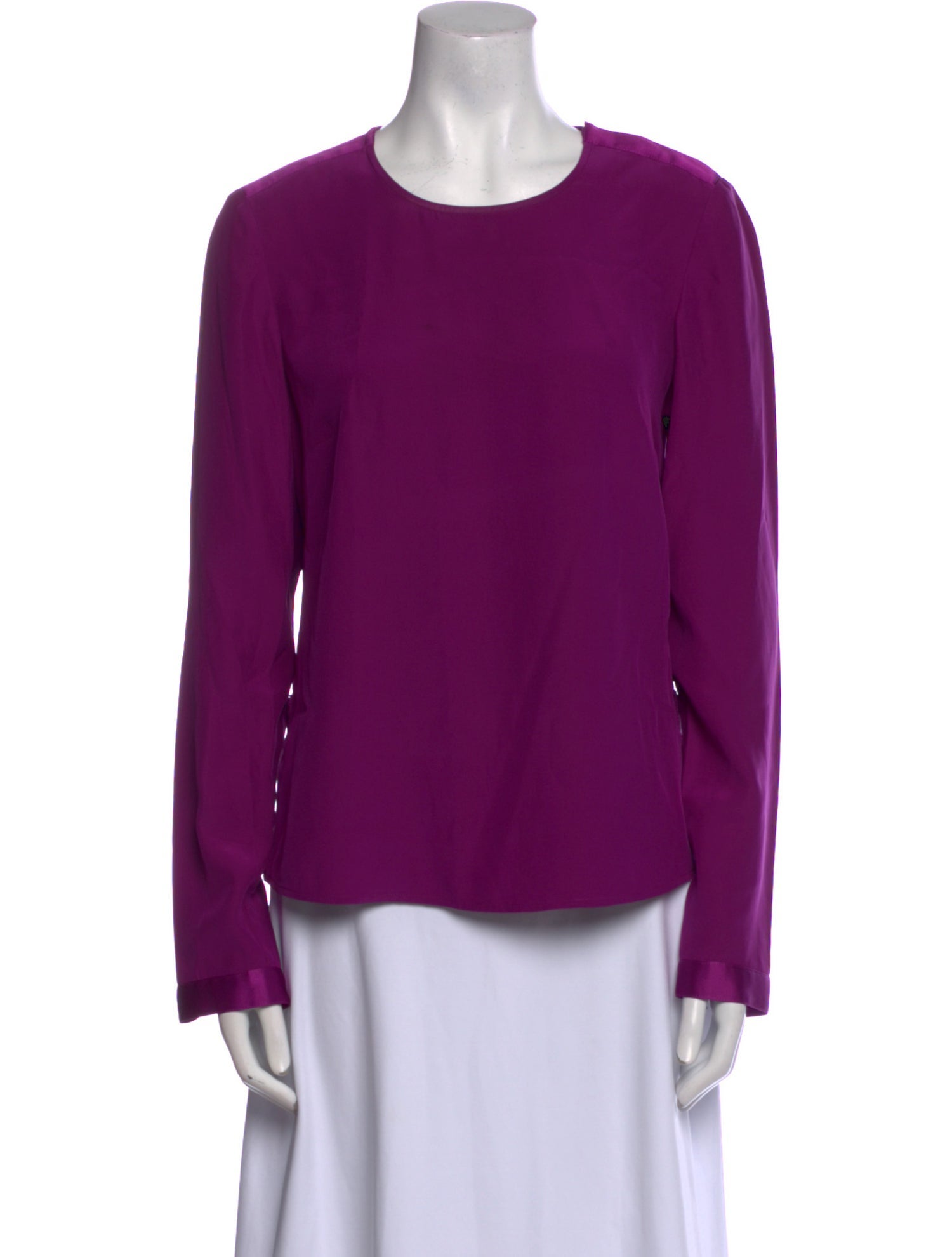 Adam Lippes Silk Crew Neck Blouse