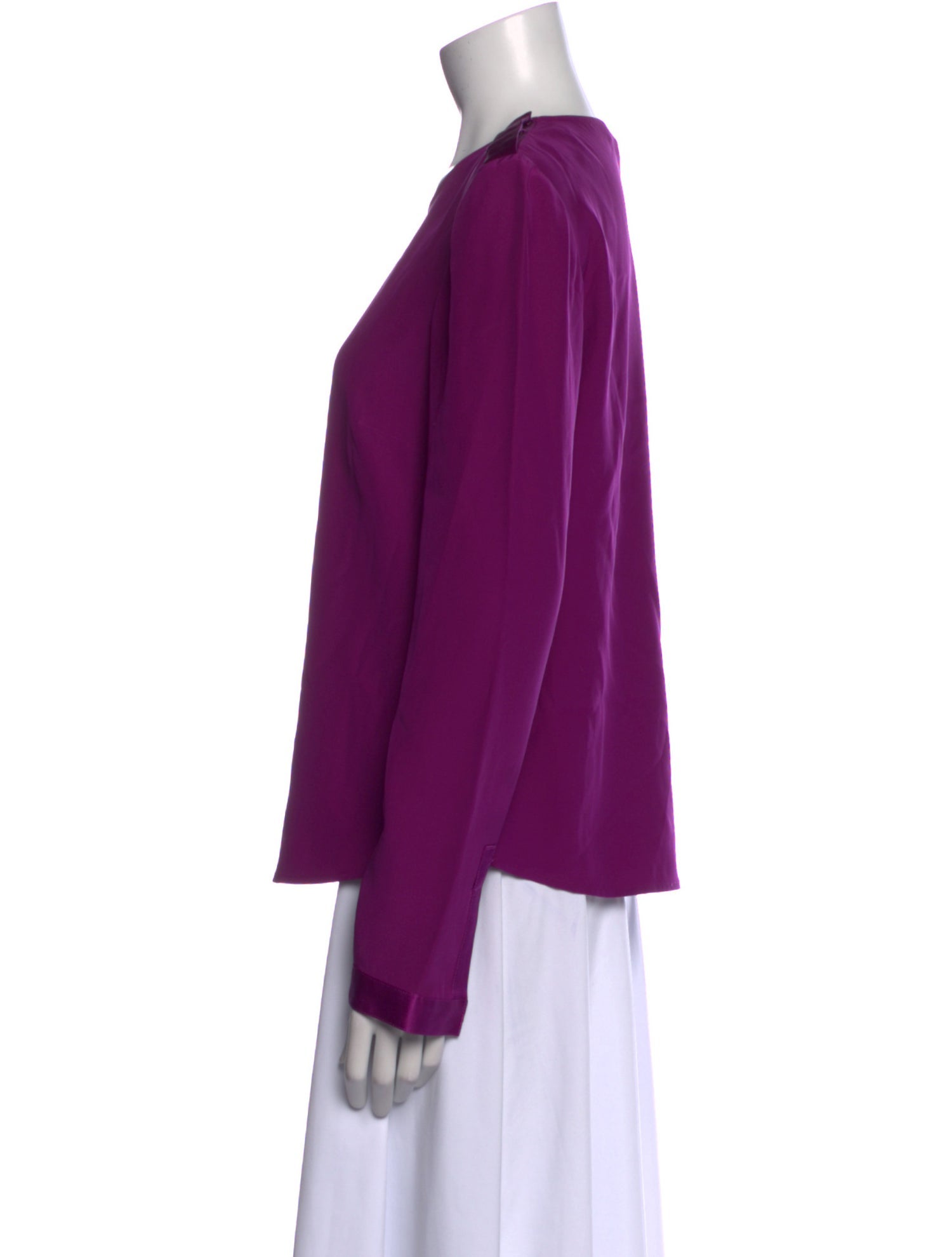 Adam Lippes Silk Crew Neck Blouse