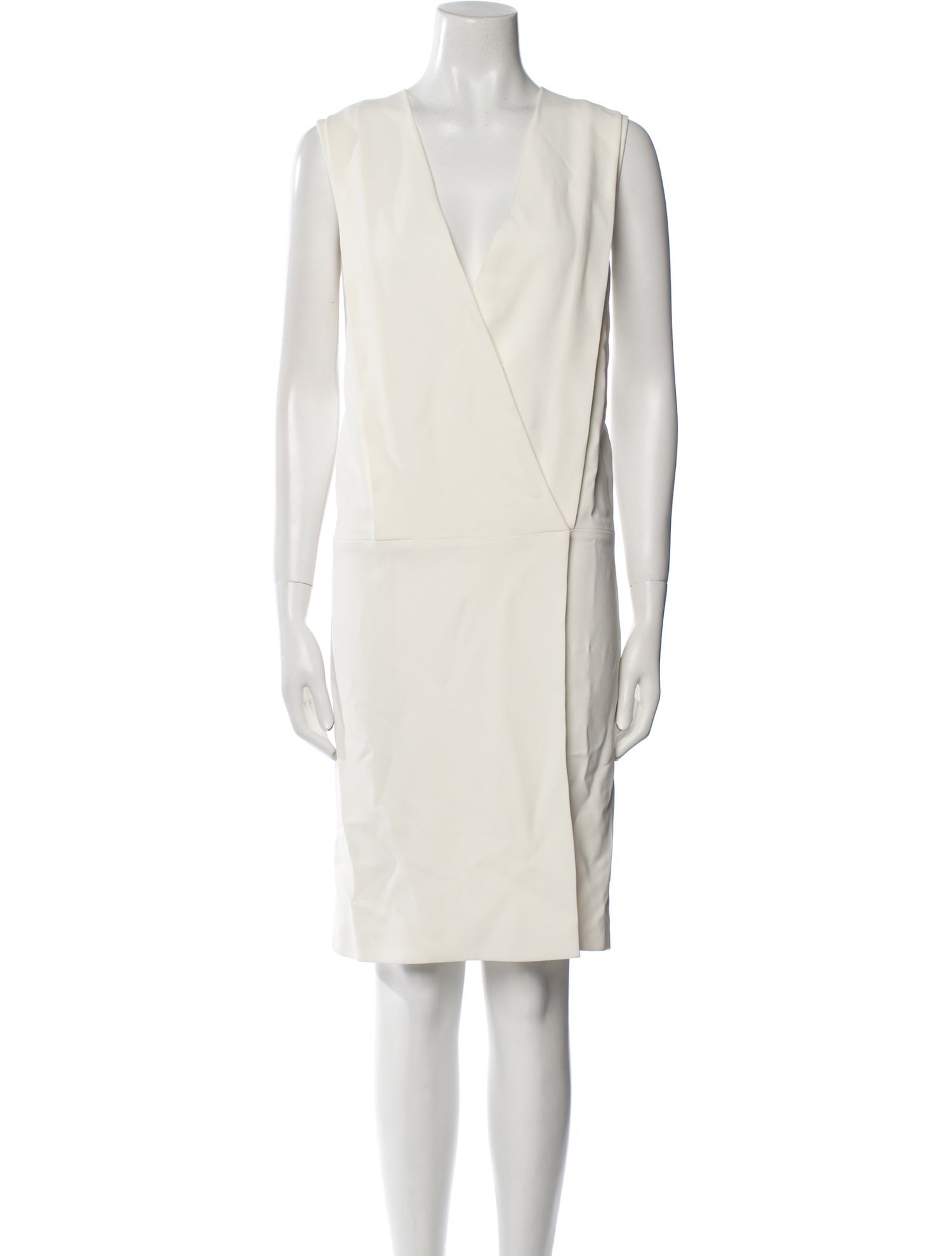 Adam Lippes V-Neck Knee-Length Dress