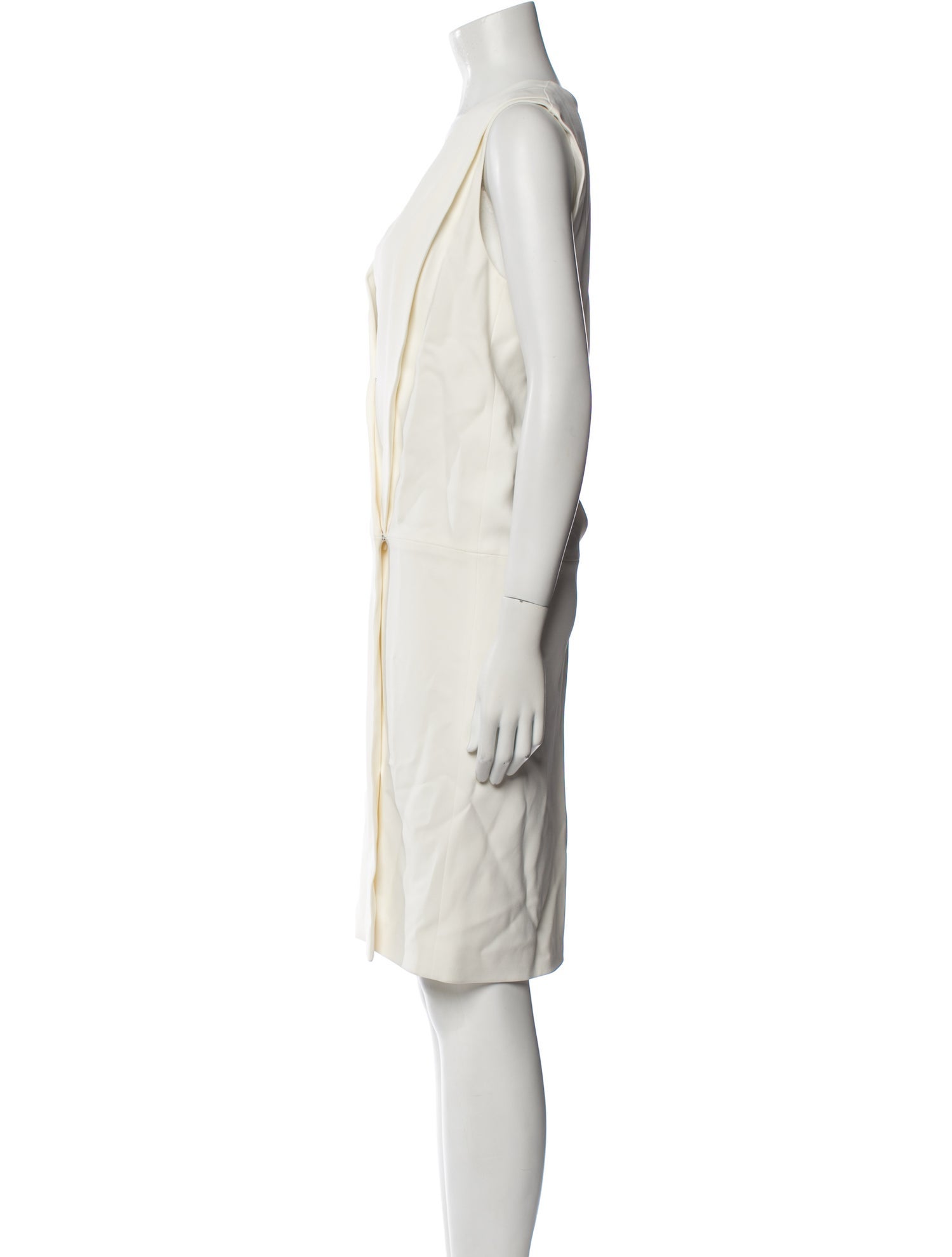 Adam Lippes V-Neck Knee-Length Dress