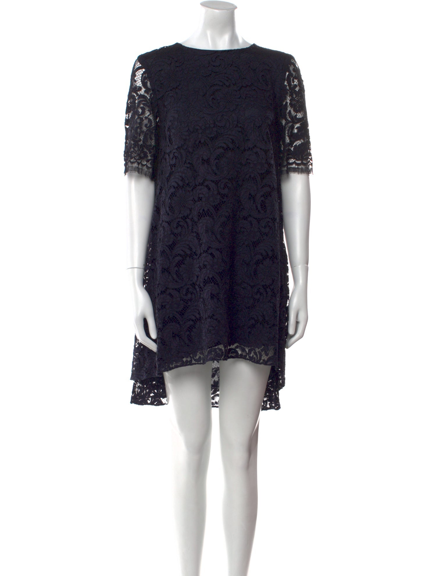 Adam Lippes Lace Pattern Mini Dress