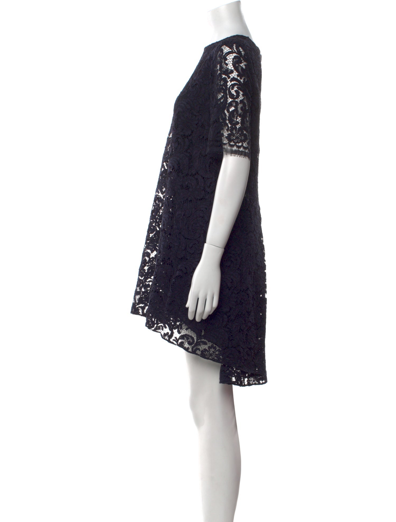 Adam Lippes Lace Pattern Mini Dress