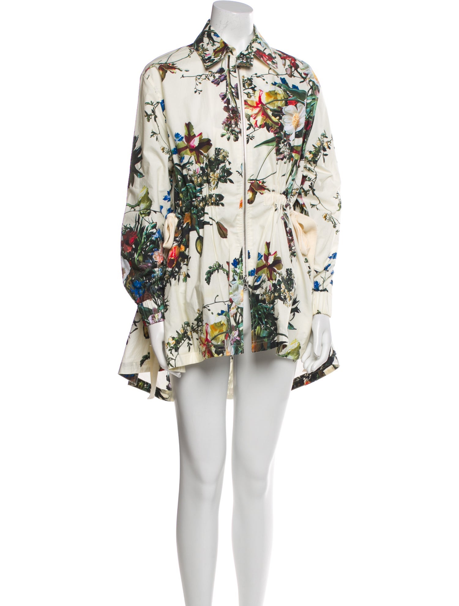 Adam Lippes Floral Print Mini Dress