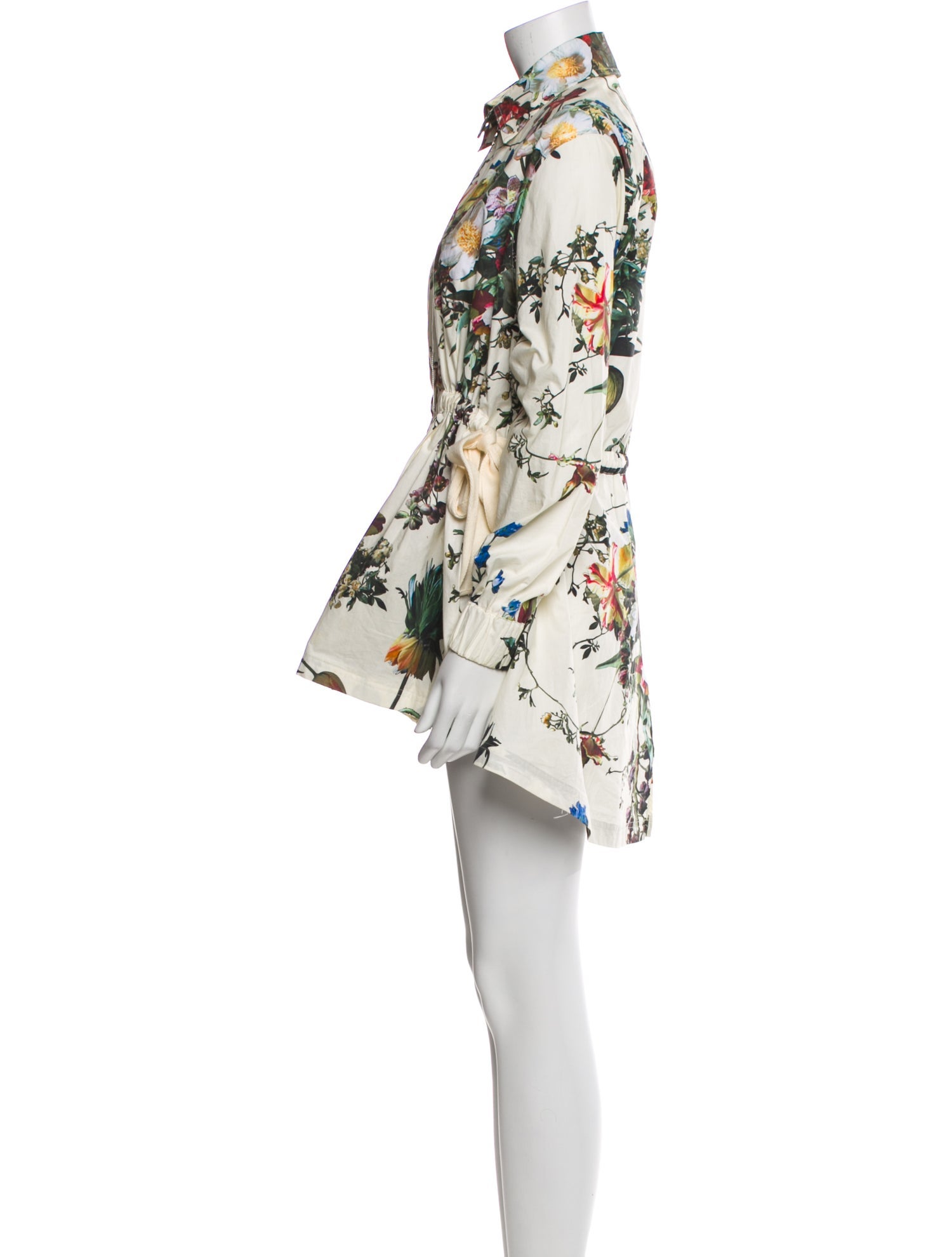 Adam Lippes Floral Print Mini Dress