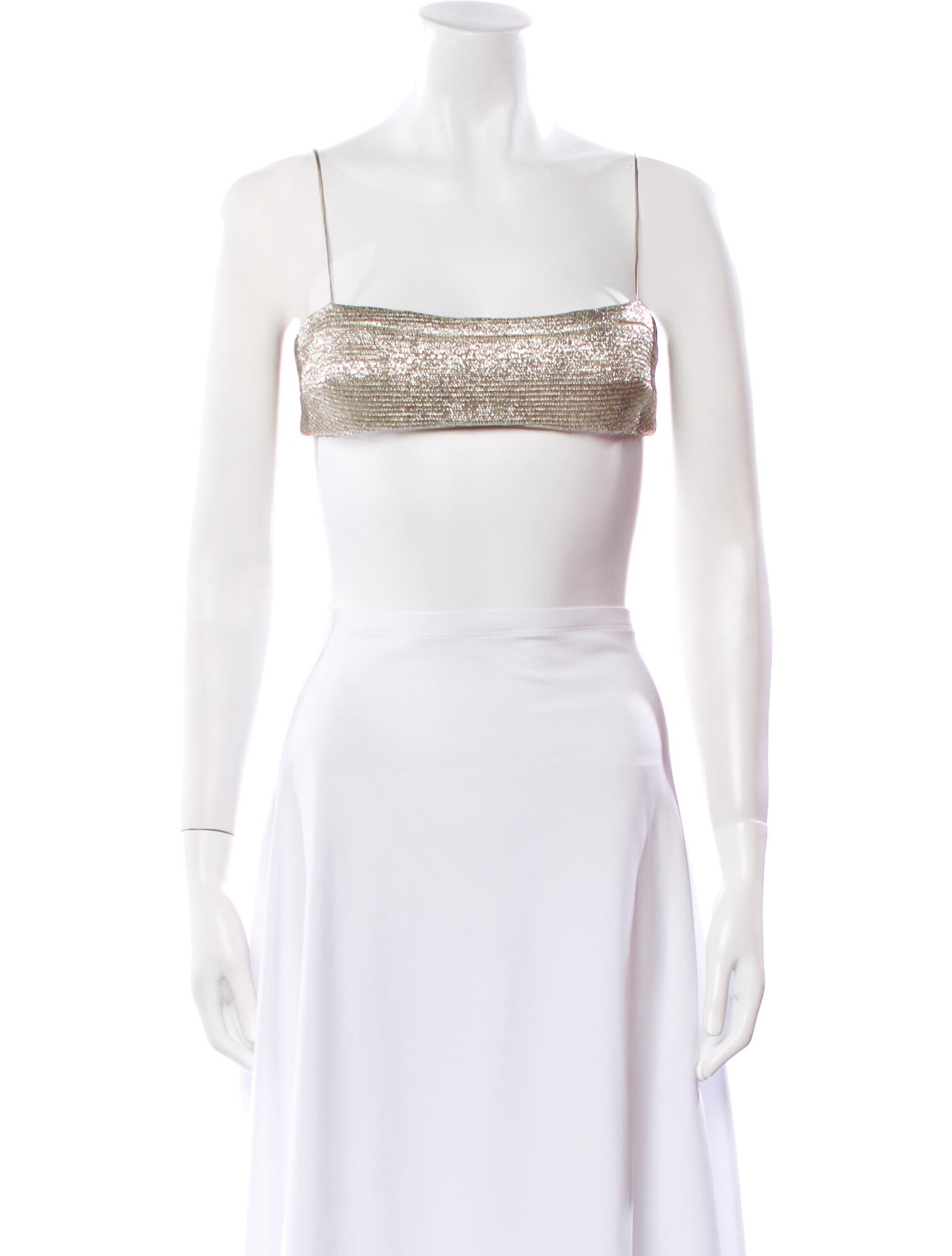 Adam Lippes Square Neckline Sleeveless Crop Top