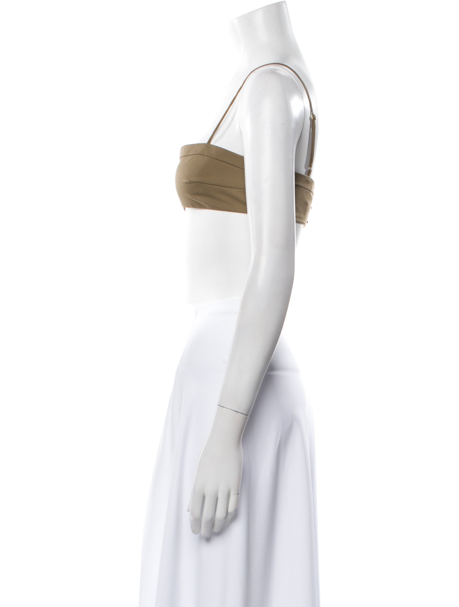 Adam Lippes Square Neckline Sleeveless Crop Top