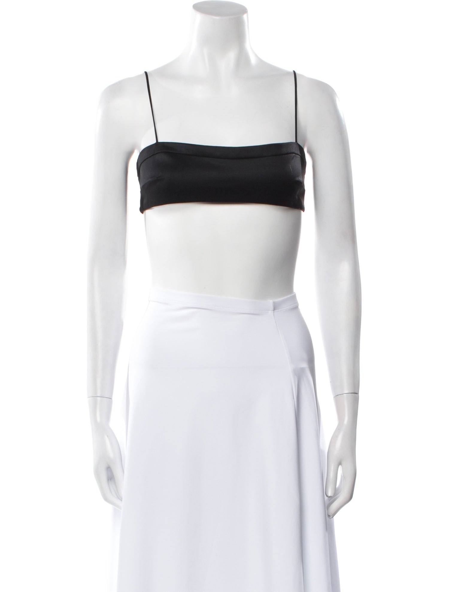 Adam Lippes Square Neckline Sleeveless Crop Top