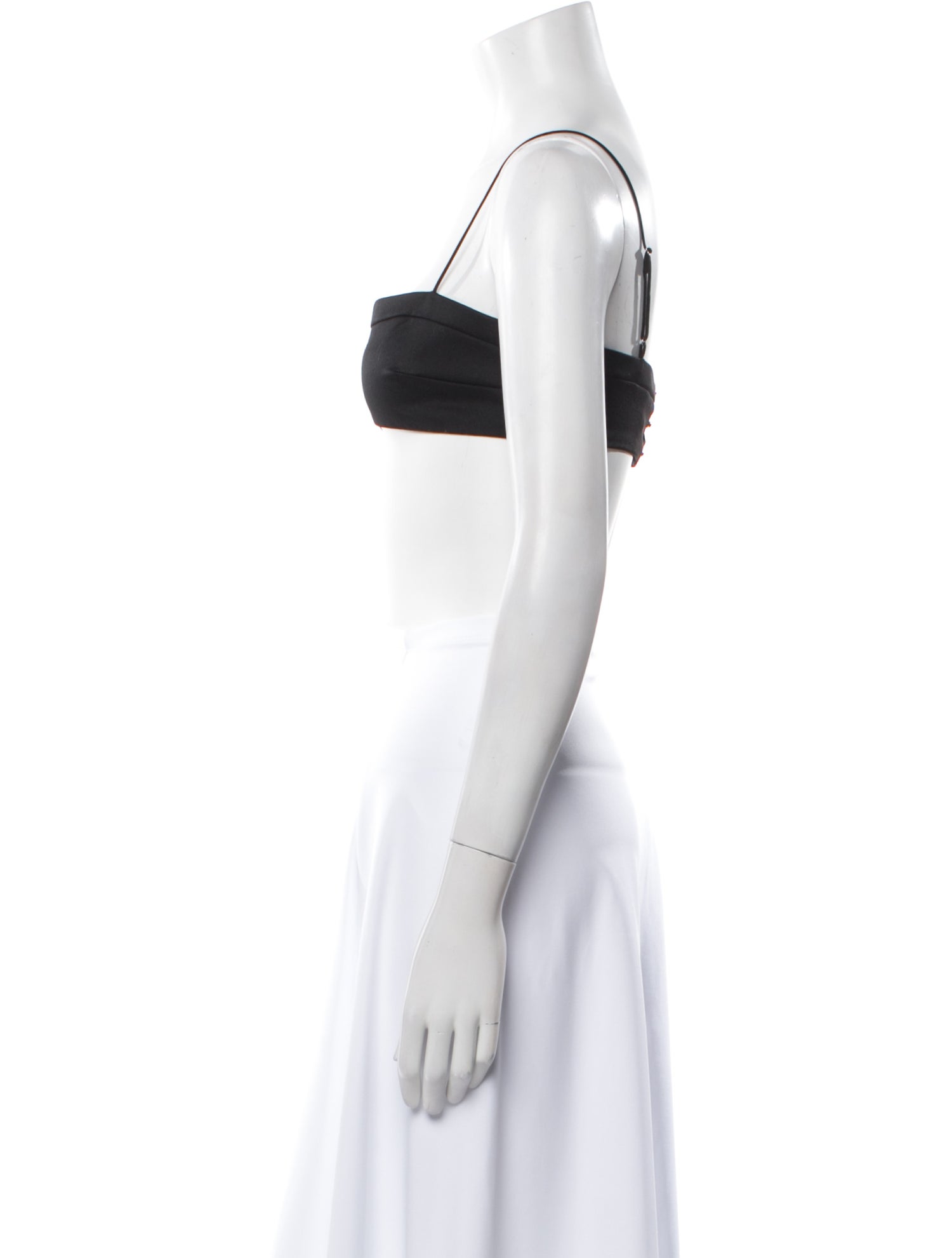 Adam Lippes Square Neckline Sleeveless Crop Top