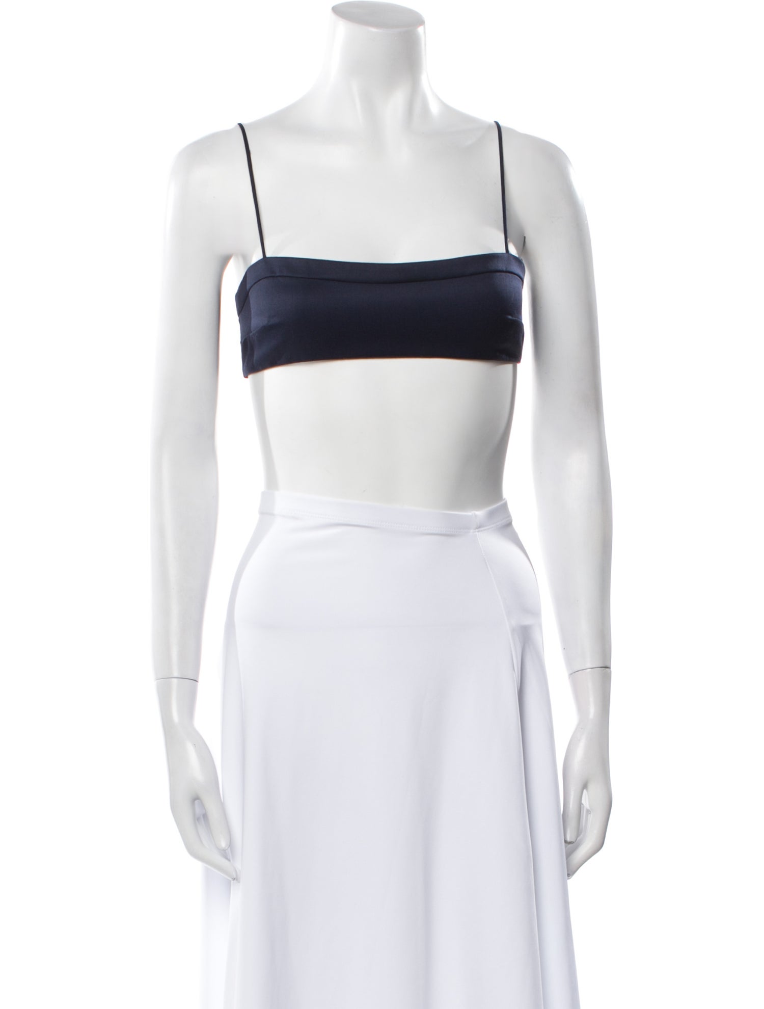 Adam Lippes Square Neckline Sleeveless Crop Top