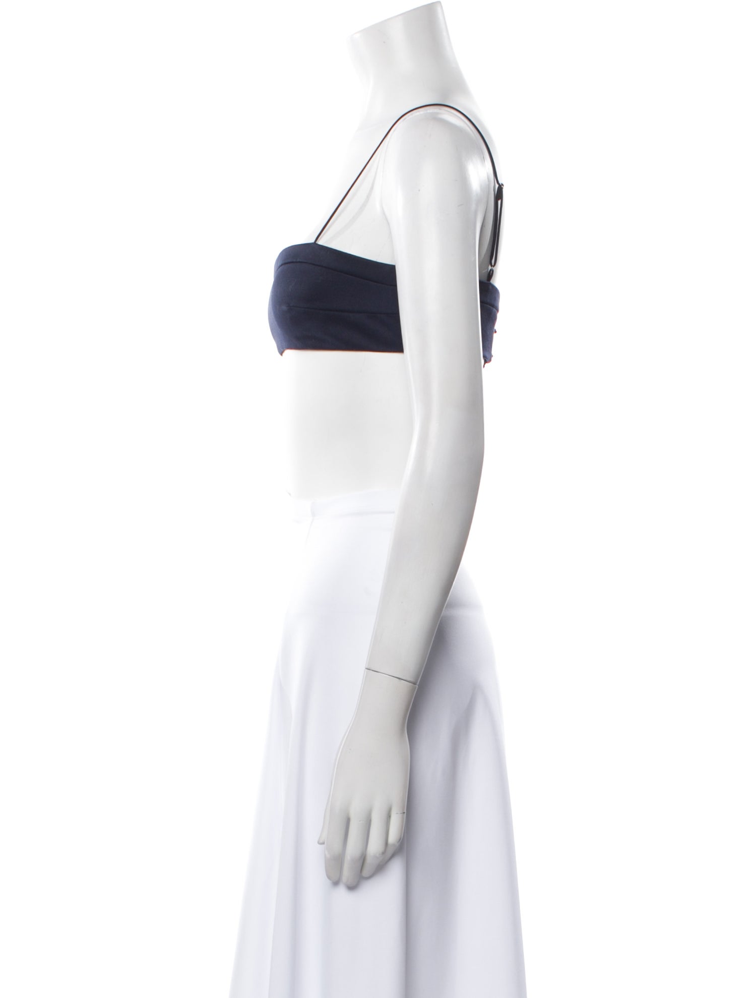 Adam Lippes Square Neckline Sleeveless Crop Top