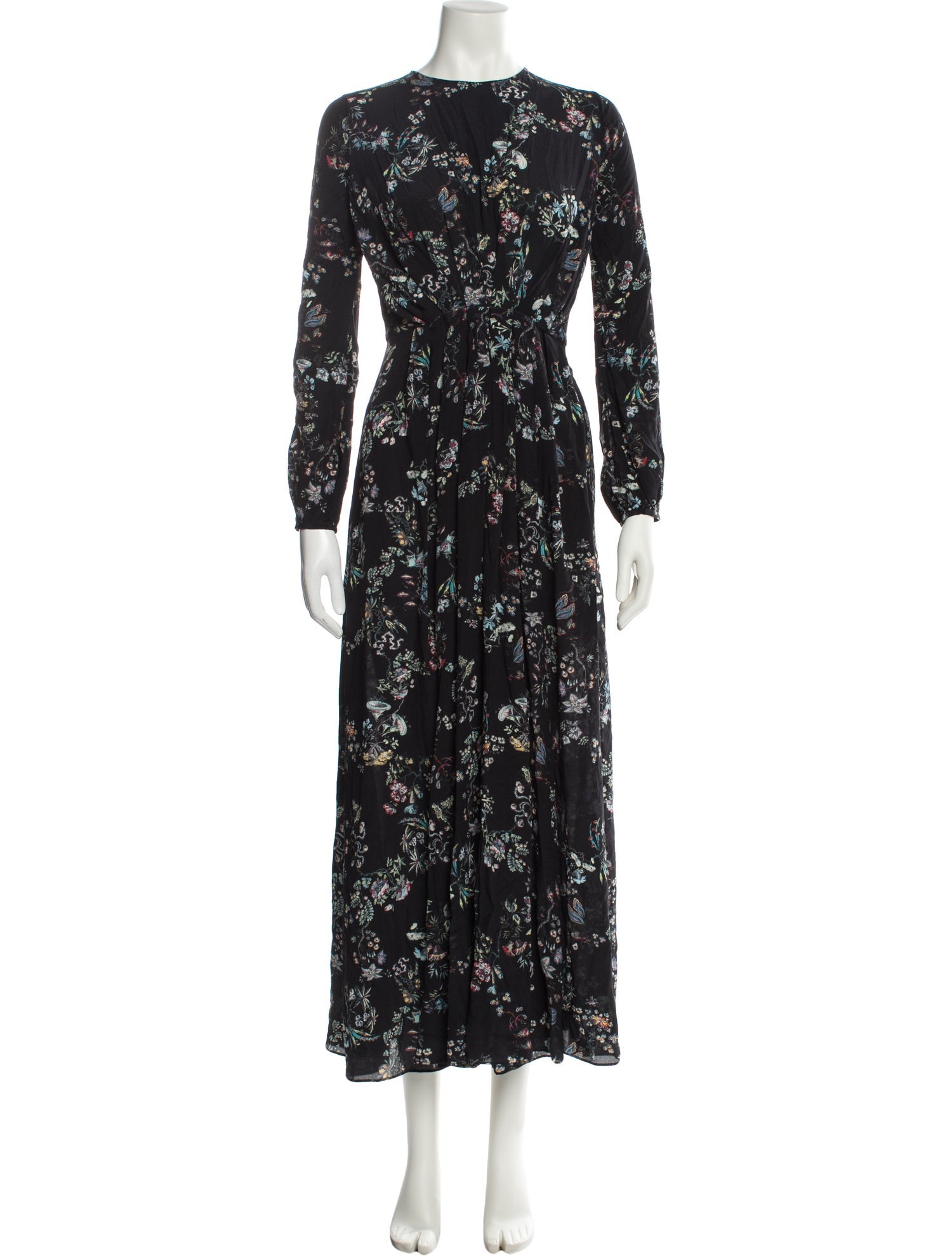 Adam Lippes Floral Print Long Dress