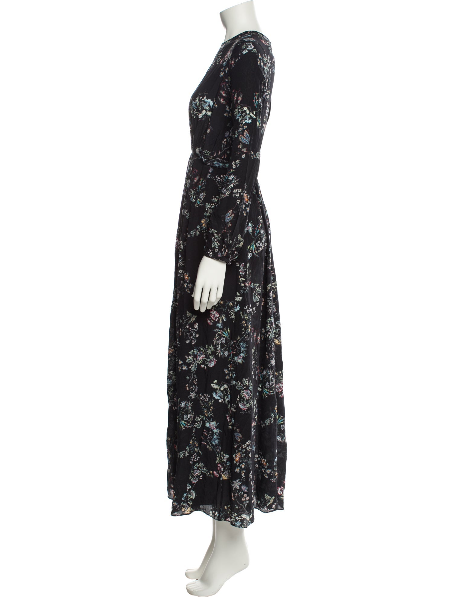 Adam Lippes Floral Print Long Dress